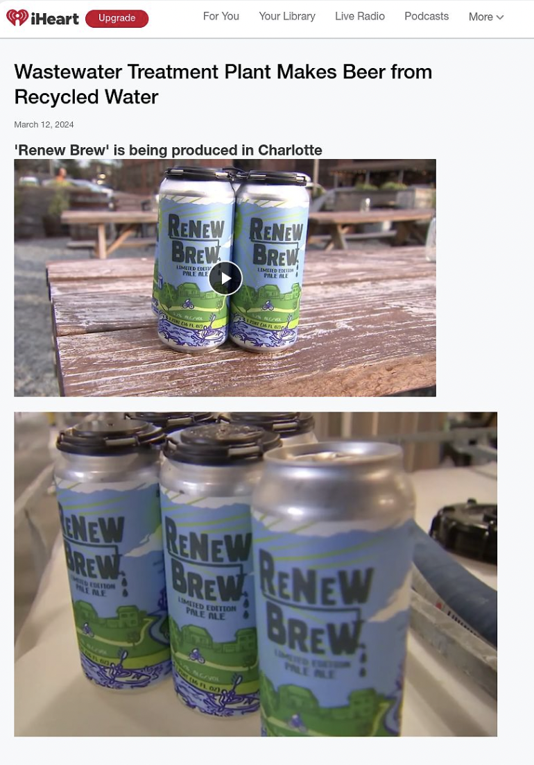 iHeart Making Beer from Recycled Water